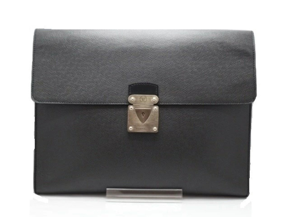 Louis Vuitton Bag Taiga Ardoise Minute Business Black